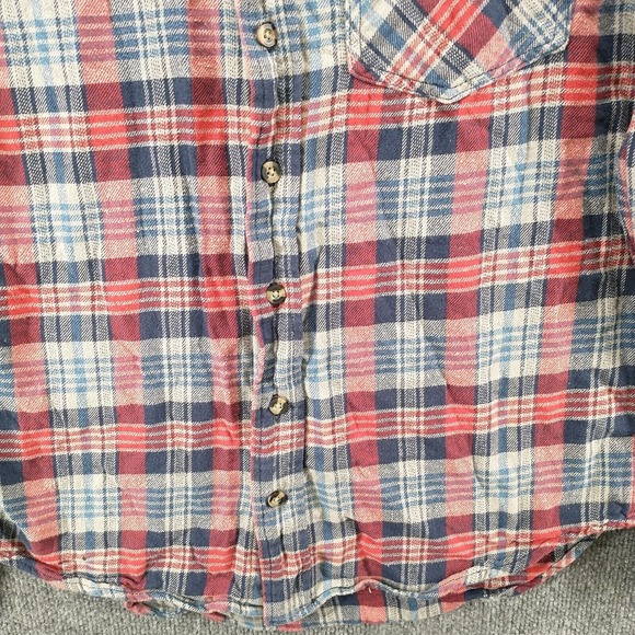 Lincoln Outfitters Men's Button Down Shirt Multi Medium Long Sleeve Plaid Cotton - Picture 4 of 11